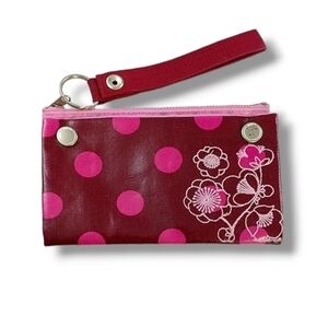 Aeropostale Pink Polkadot Wristlet NWOT